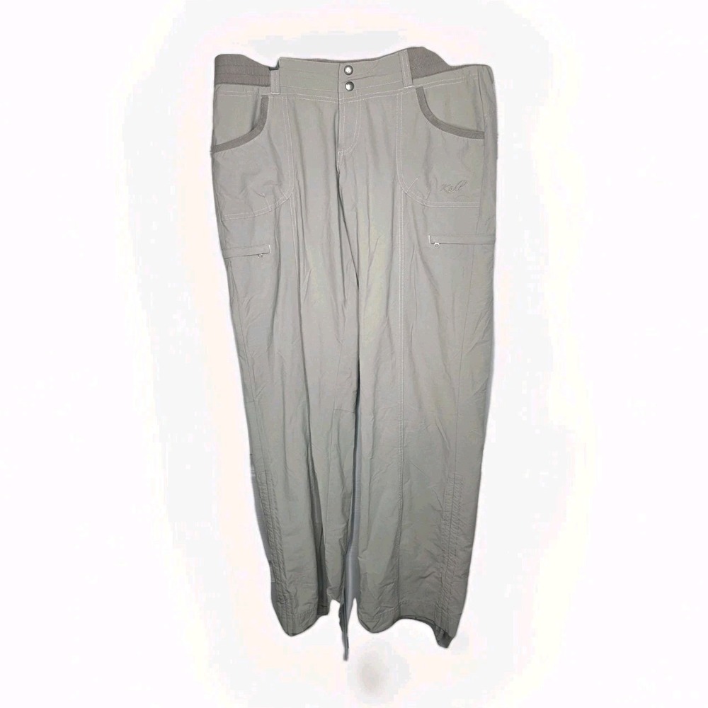 Kuhl Womens Sz 14 Hiking Pants Convertible Leg Cargo Gorpcore Adventure Wear